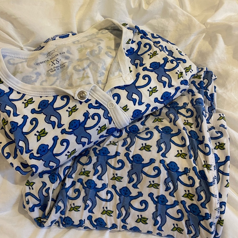 Roller Rabbit monkey pjs